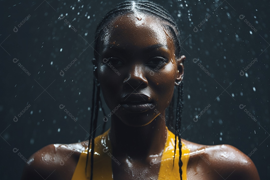 Imagem realista de mulher jovem