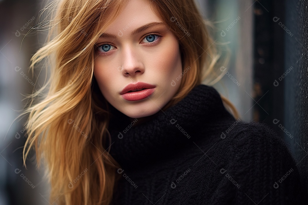 Imagem realista de mulher jovem