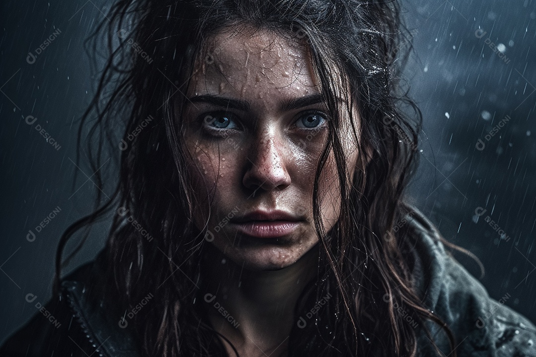 Imagem realista de mulher jovem