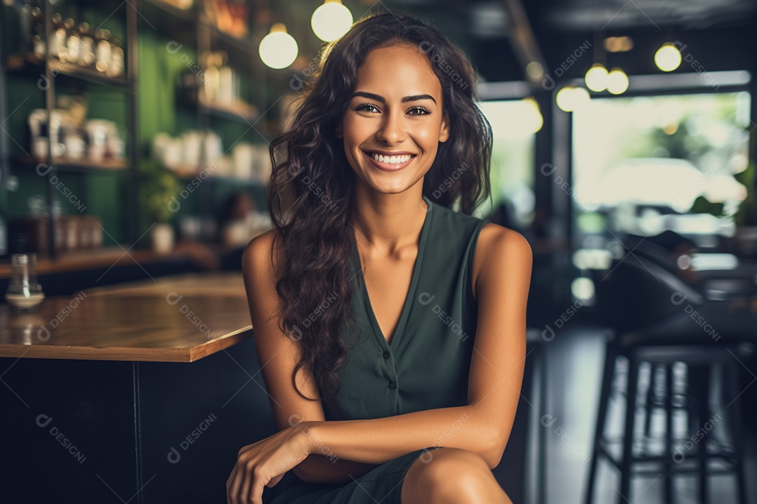 Imagem realista de mulher jovem