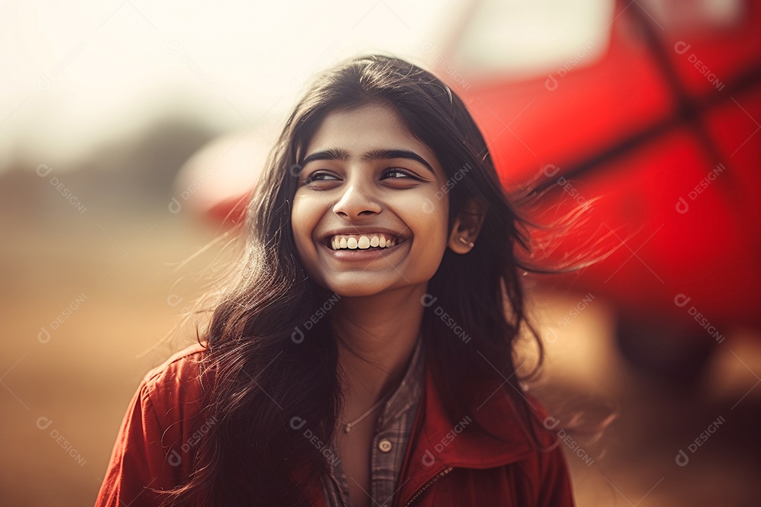 Imagem realista de mulher jovem