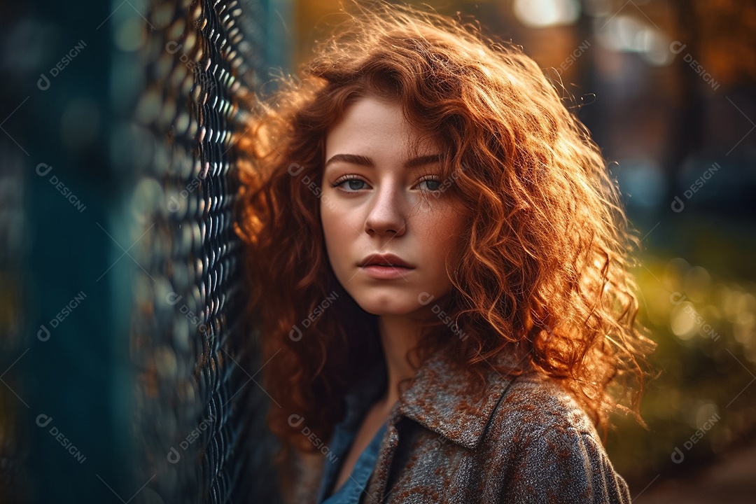 Imagem realista de mulher jovem