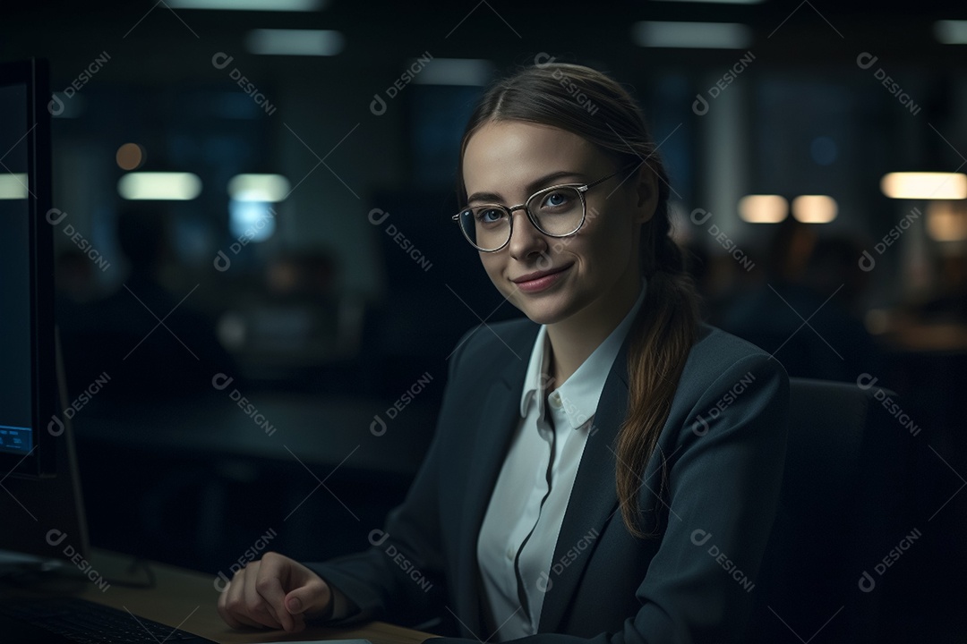 Imagem realista de mulher jovem