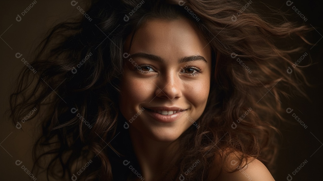 Imagem realista de mulher jovem