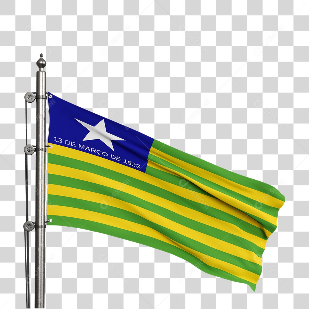 Bandeira do Piauí PNG Transparente