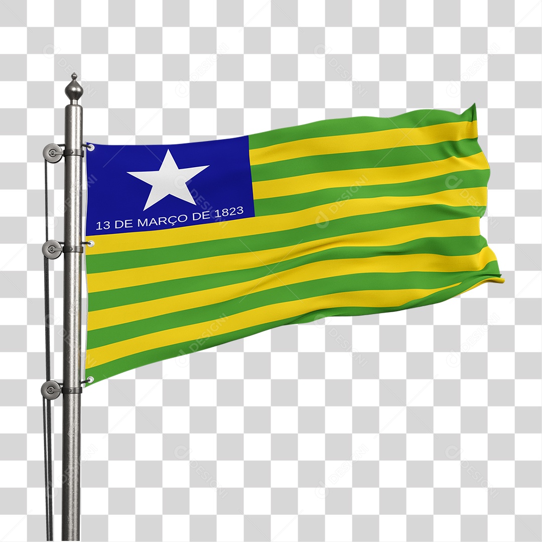 Bandeira do Piauí PNG Transparente