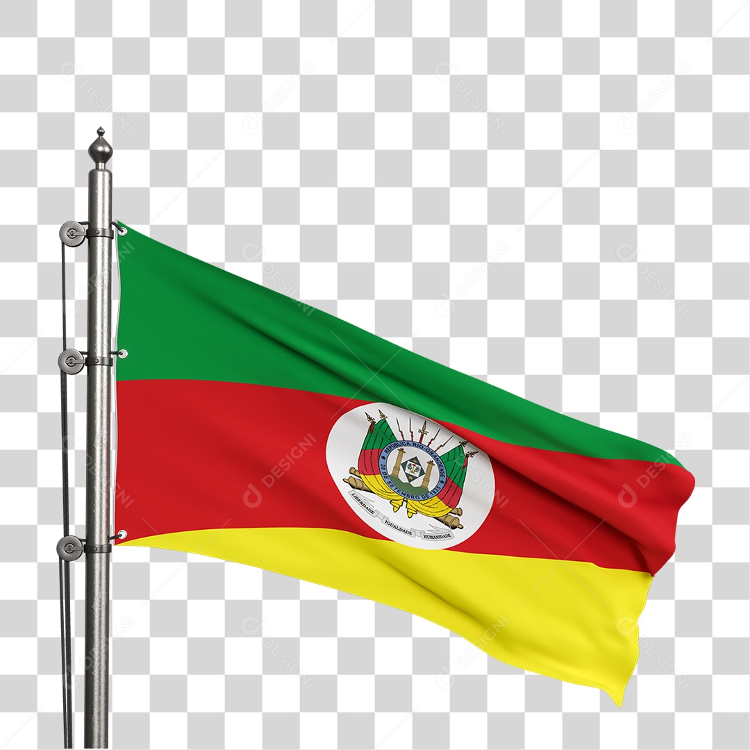 Bandeira do Rio Grande do Sul PNG Transparente