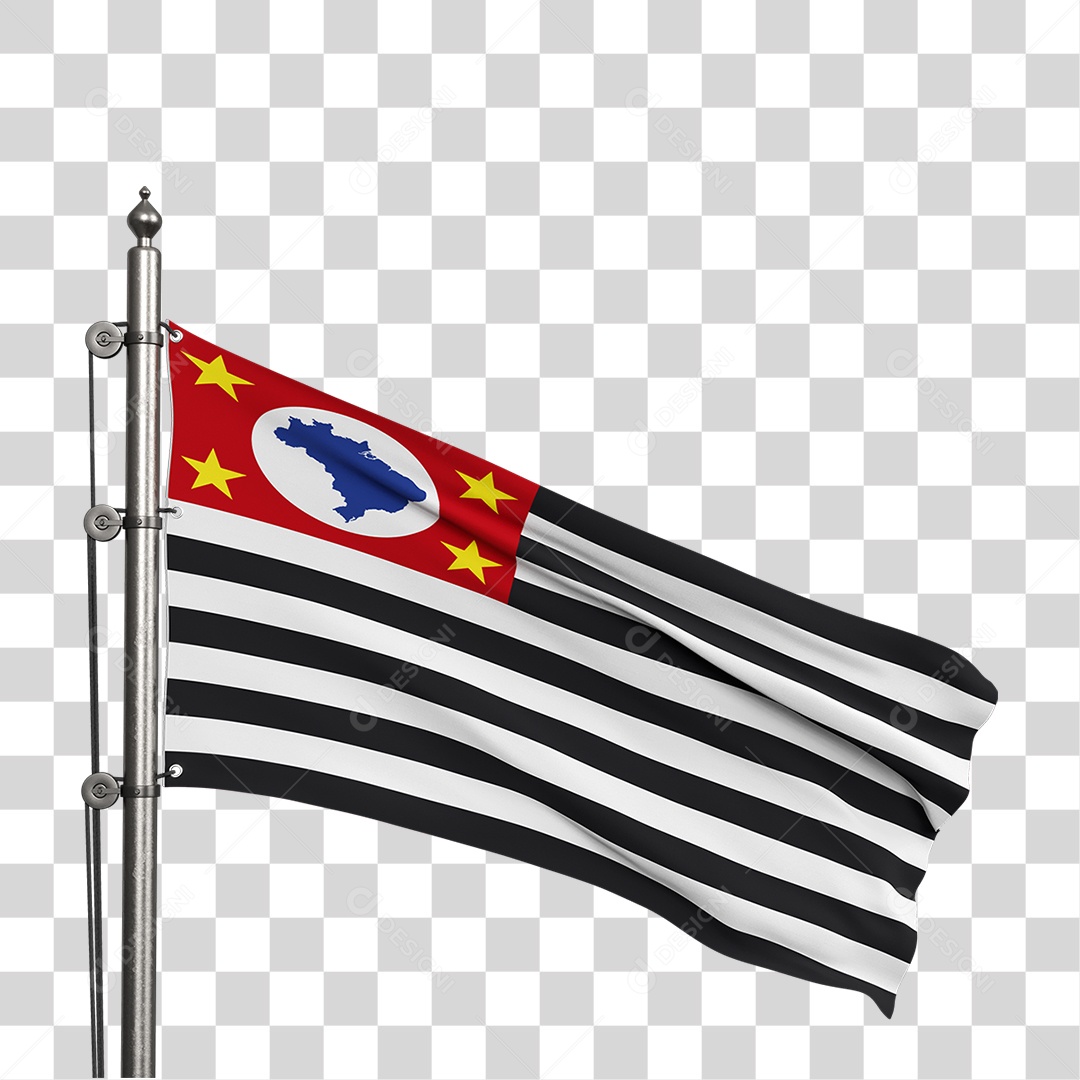 Bandeira de São Paulo PNG Transparente