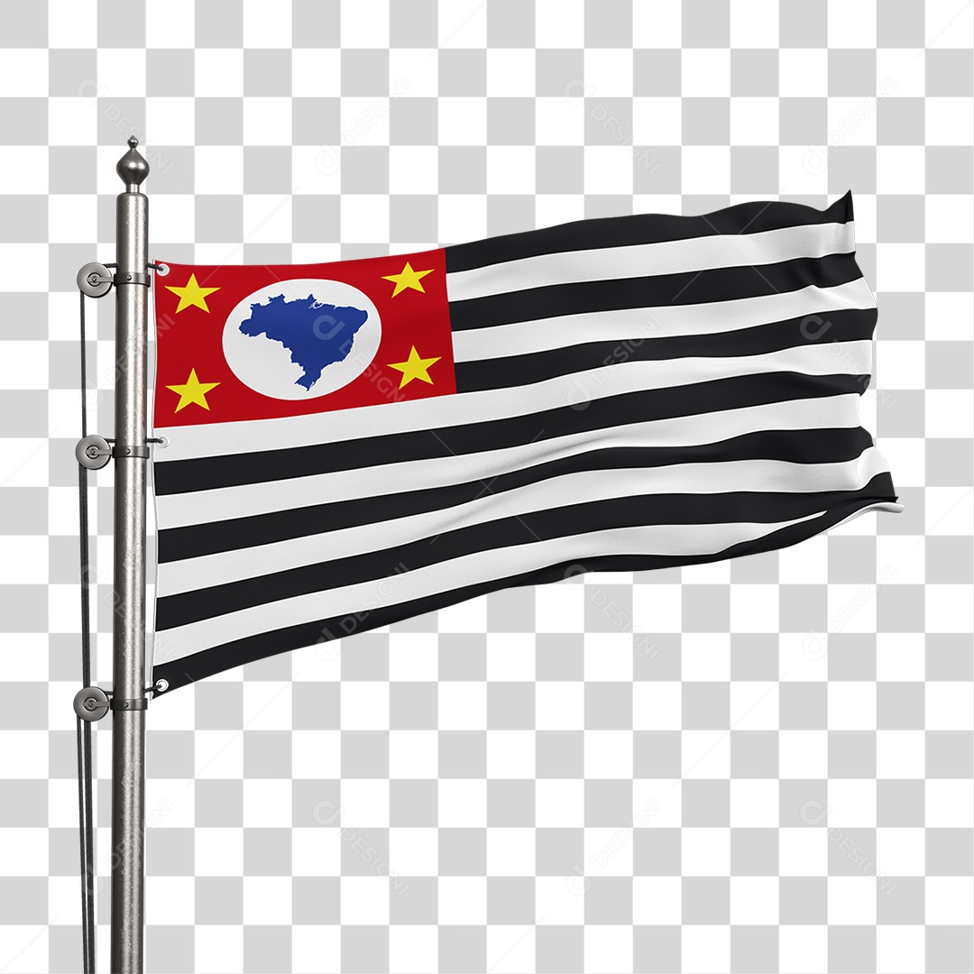 Bandeira de São Paulo PNG Transparente