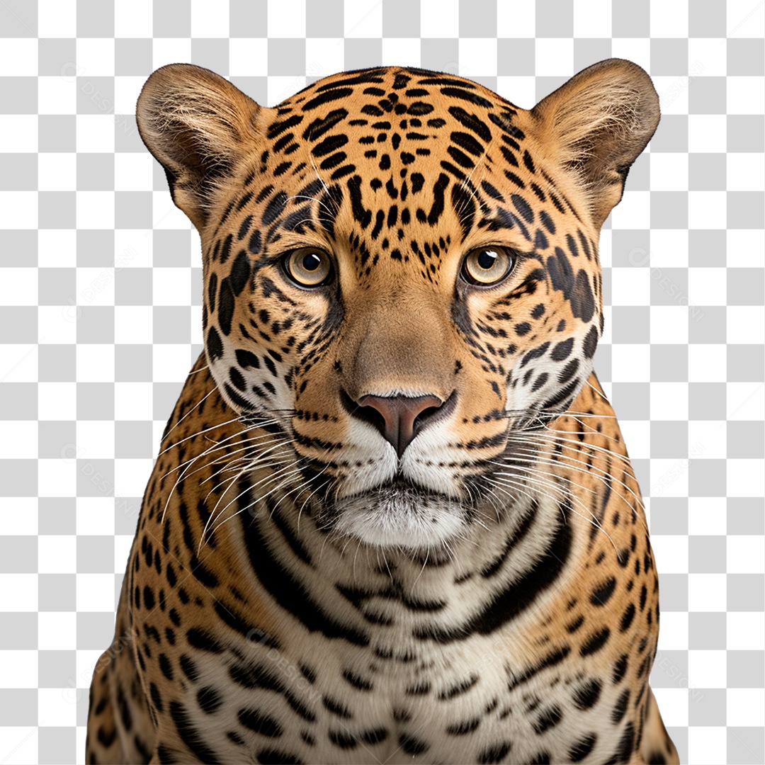 Animal Onça Pintada PNG Transparente