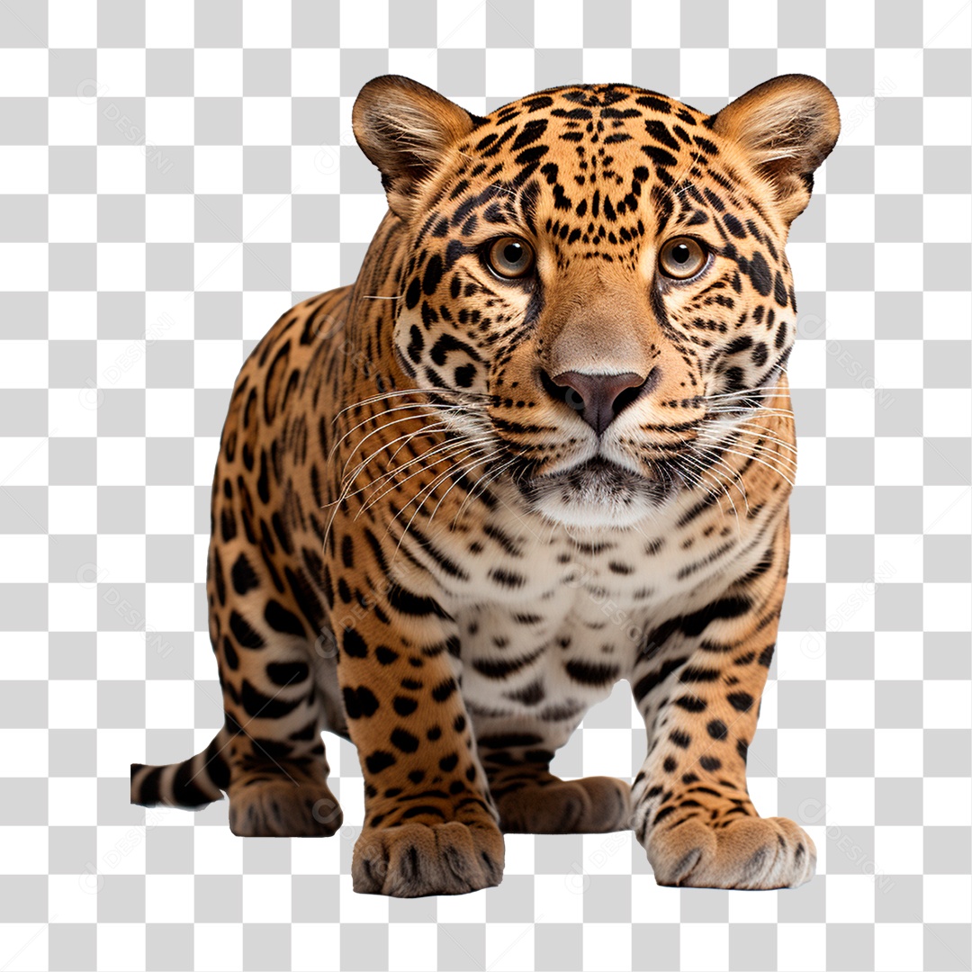 Animal Onça Pintada PNG Transparente