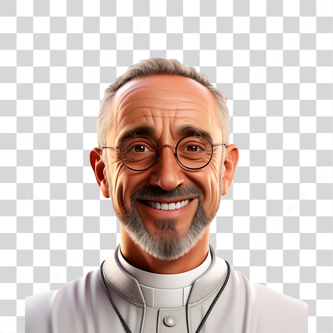 Padre Sorrindo PNG Transparente