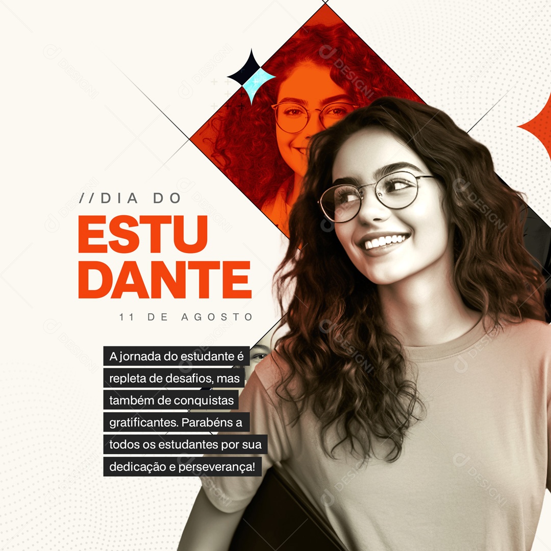Dia Do Estudante Social Media PSD Editável