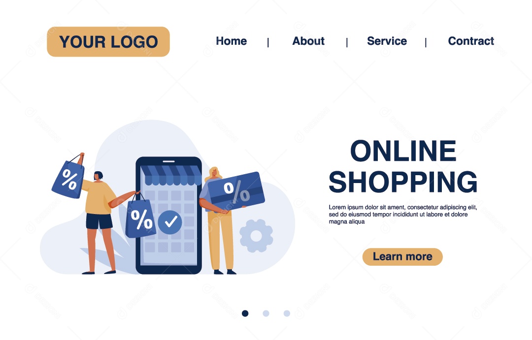 Lojas Online Vetor EPS