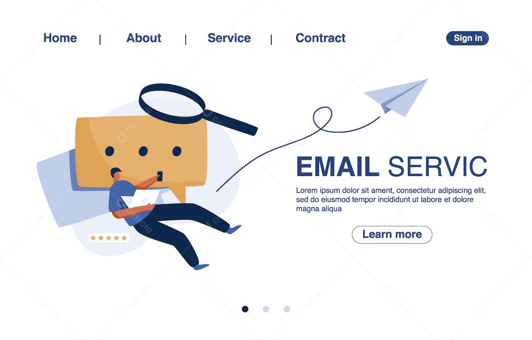 Serviço de E-mail Vetor EPS