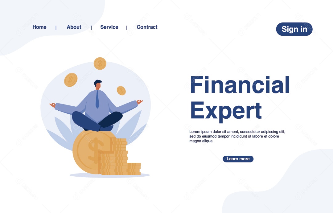 Especialista Financeiro Vetor EPS