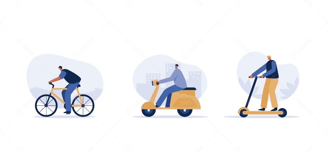 Meios De Locomoção Vetor EPS