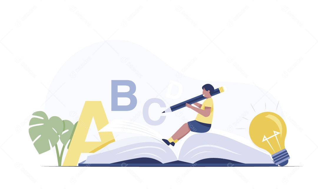 Estudos Ilustração Vetor EPS