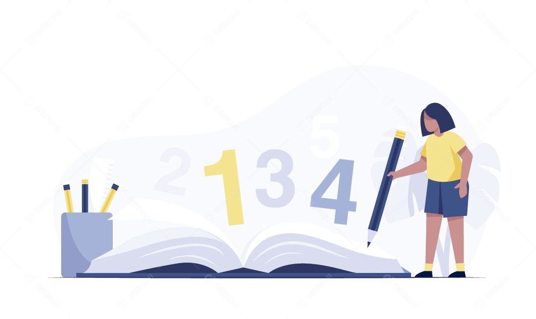 Estudos Ilustração Vetor EPS