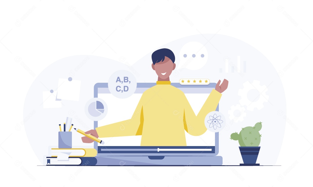 Estudos Ilustração Vetor EPS