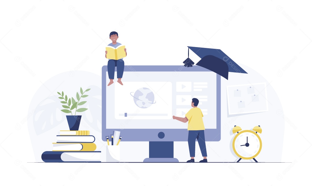 Estudos Ilustração Vetor EPS