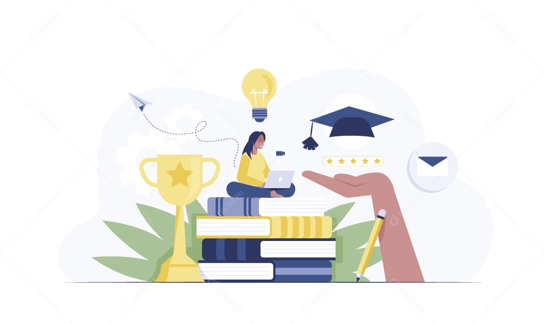 Estudos Ilustração Vetor EPS