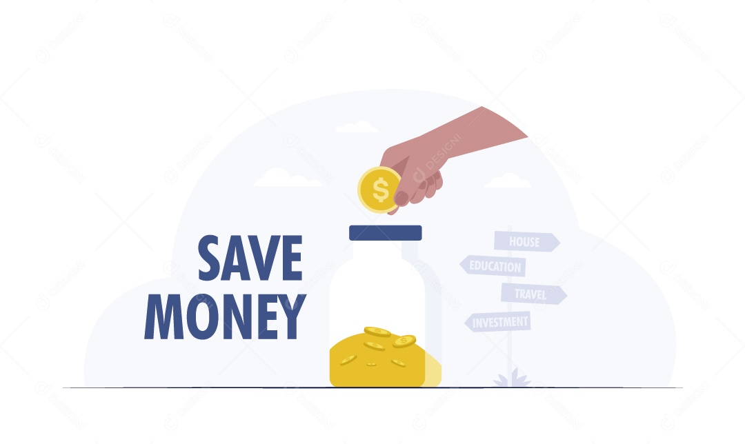 Economia Ilustrações Vetor EPS