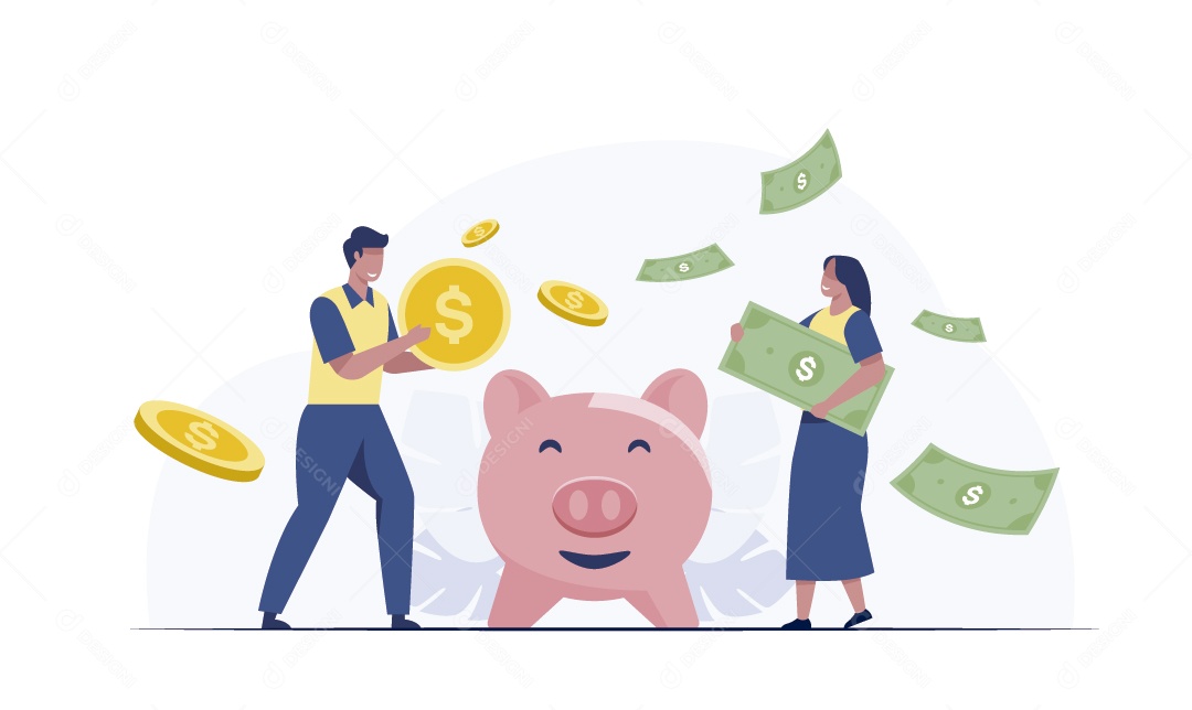 Finanças Ilustração Vetor EPS