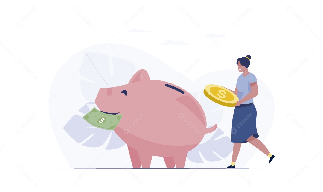 Finanças Ilustração Vetor EPS