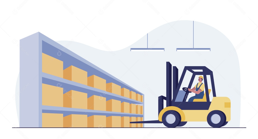 Encomendas Ilustração Vetor EPS