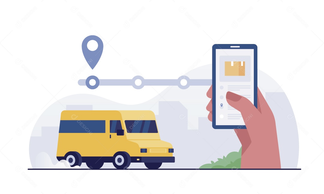 Encomendas Ilustração Vetor EPS