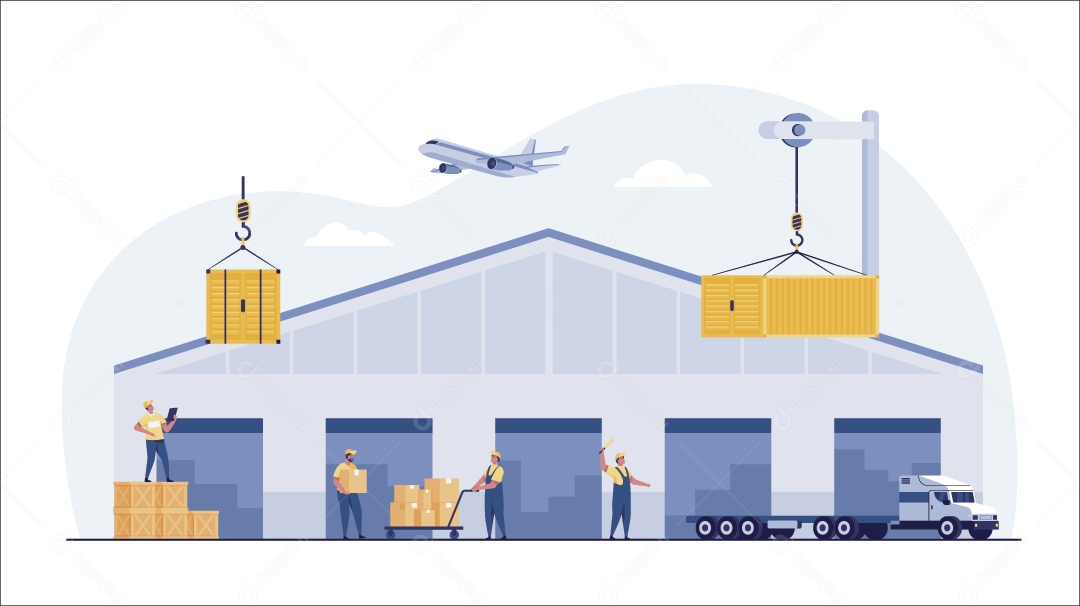 Transportadora Ilustração Vetor EPS