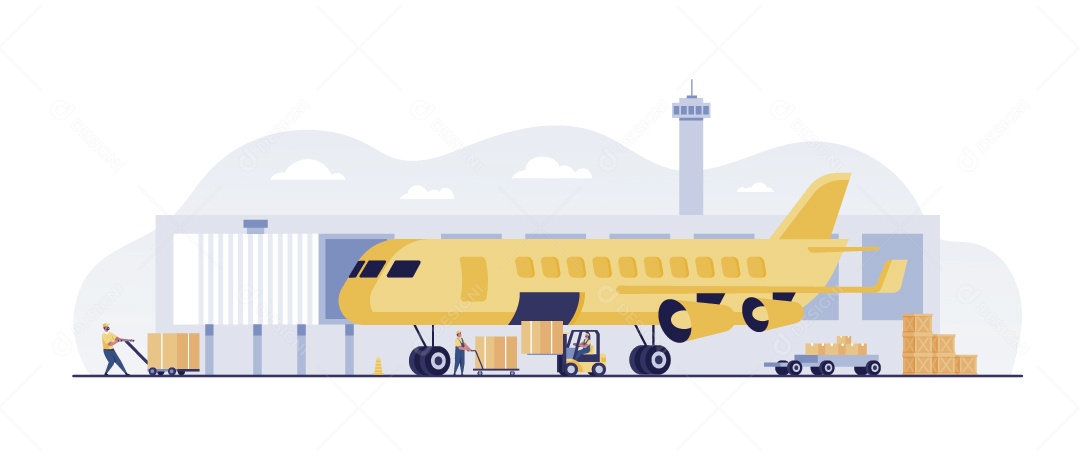 Serviços de Entregas Ilustração Vetor EPS