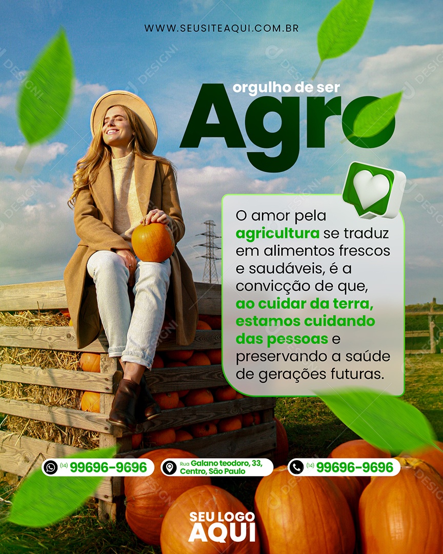 Social Media Orgulho De Ser Agro PSD Editável