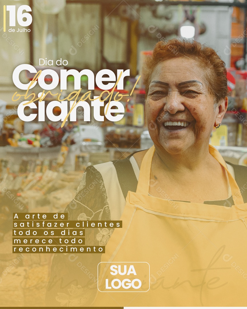 Dia do Comerciante Social Media PSD Editável