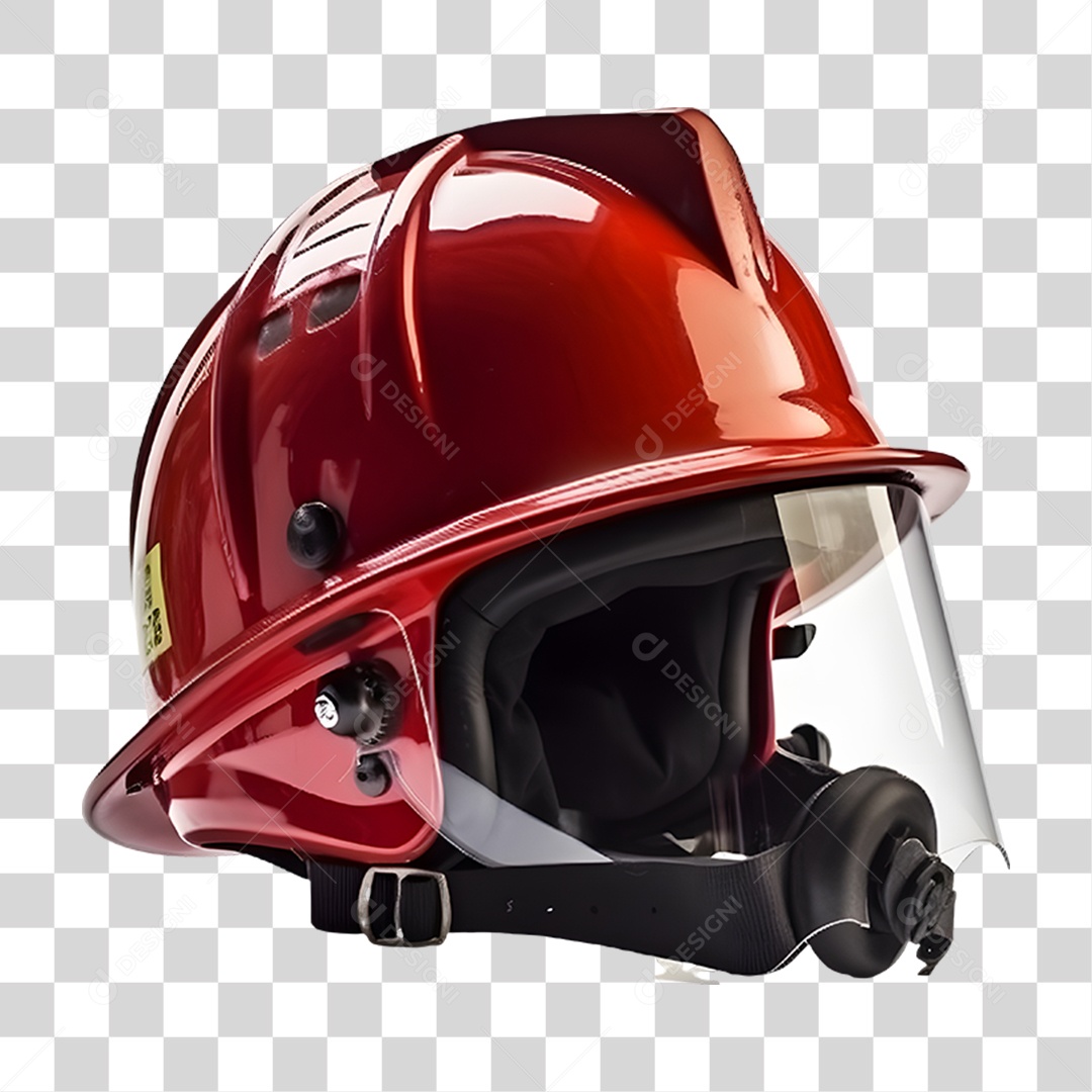 Capacete de Bombeiro PNG Transparente