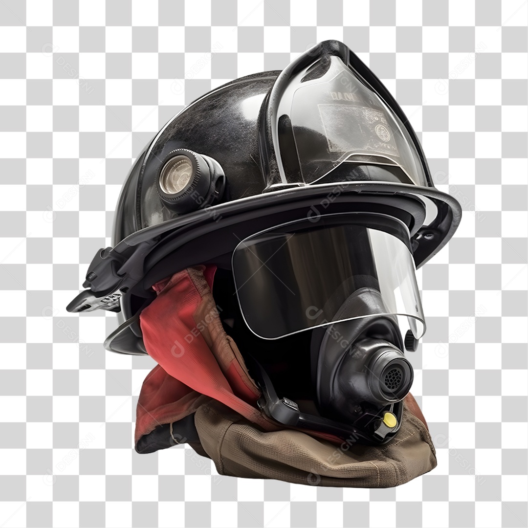Capacete de Bombeiro PNG Transparente