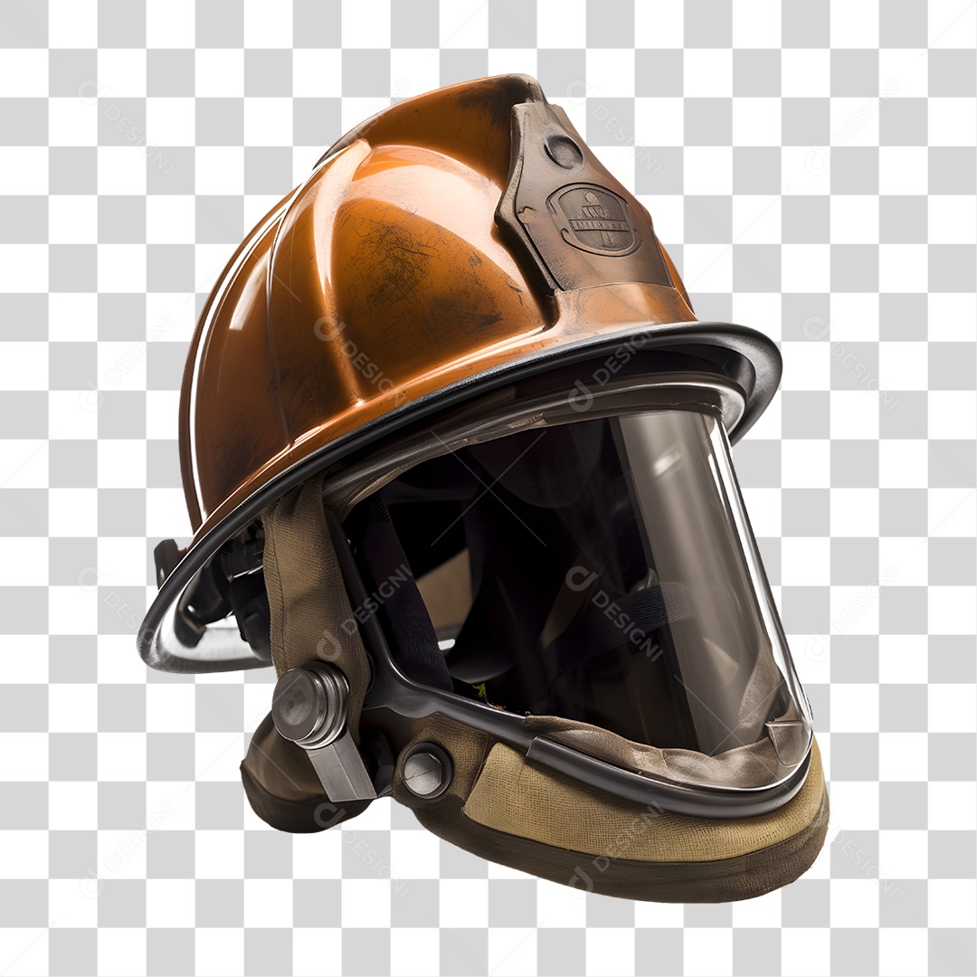 Capacete de Bombeiro PNG Transparente