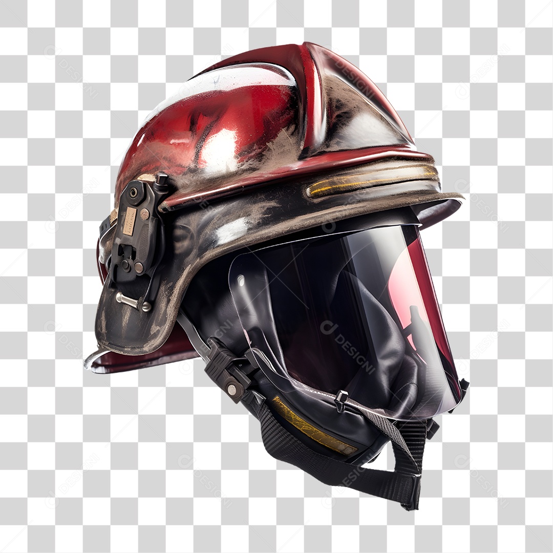 Capacete de Bombeiro PNG Transparente