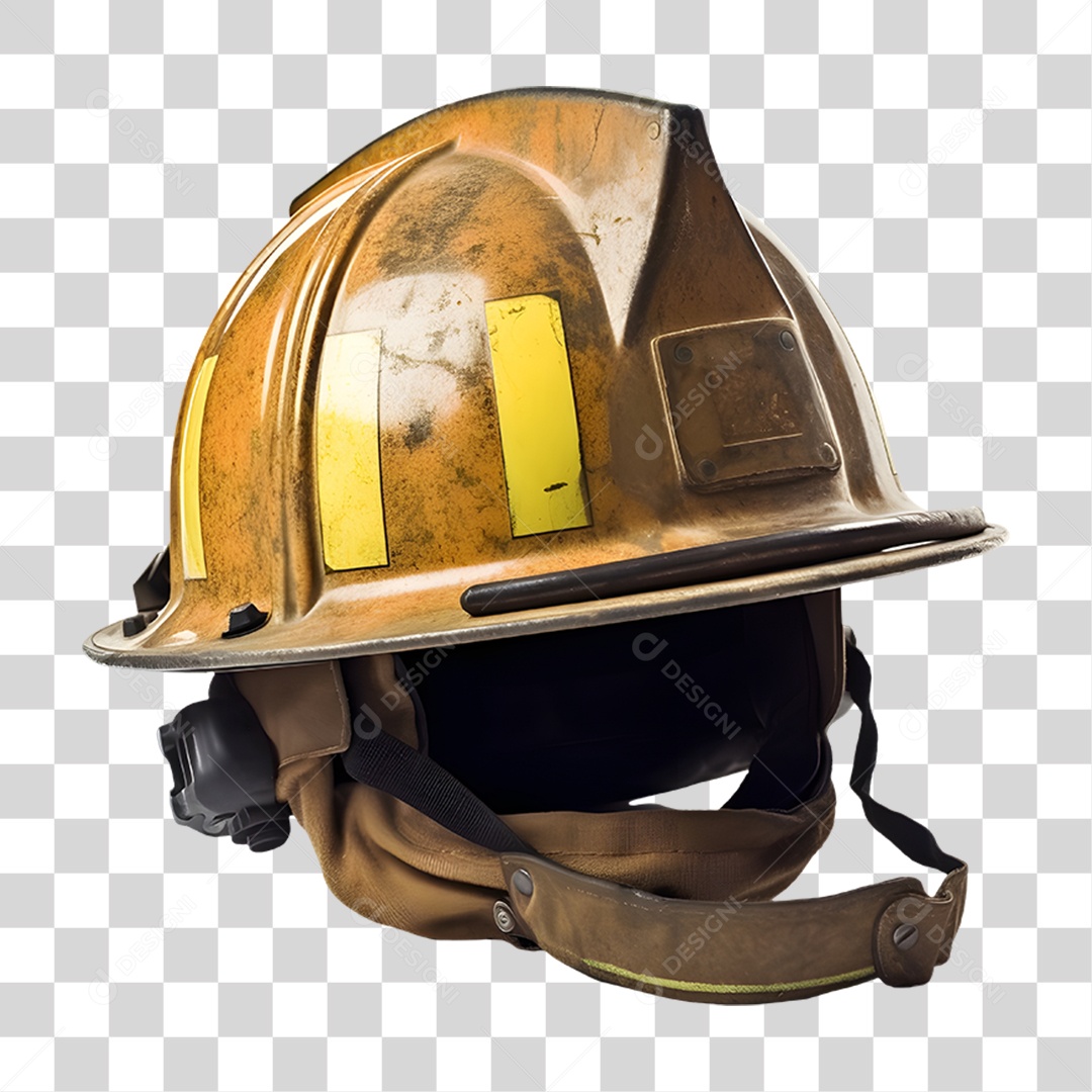 Capacete de Bombeiro PNG Transparente