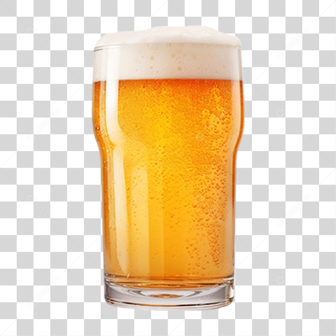 Copo com Cerveja PNG Transparente