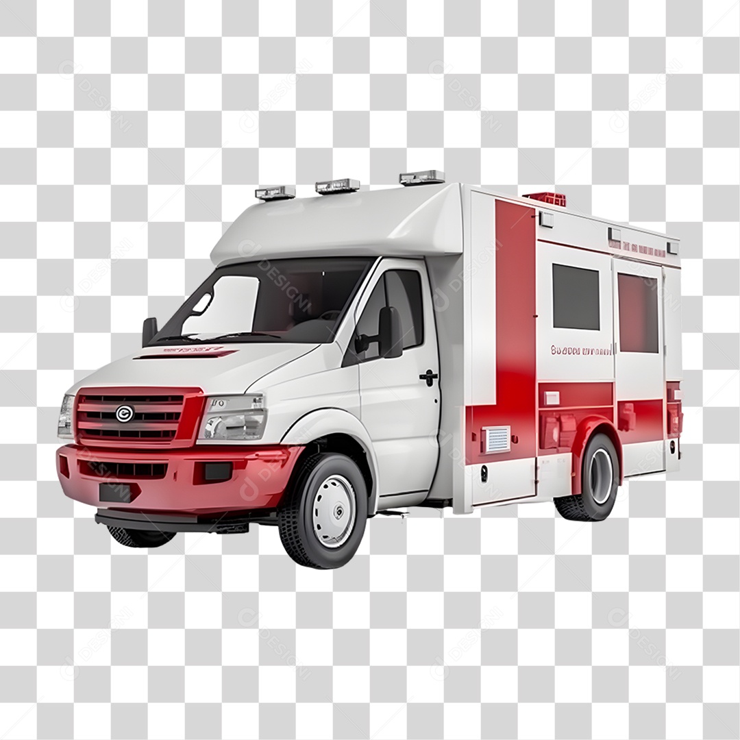 Ambulância Samu PNG Transparente