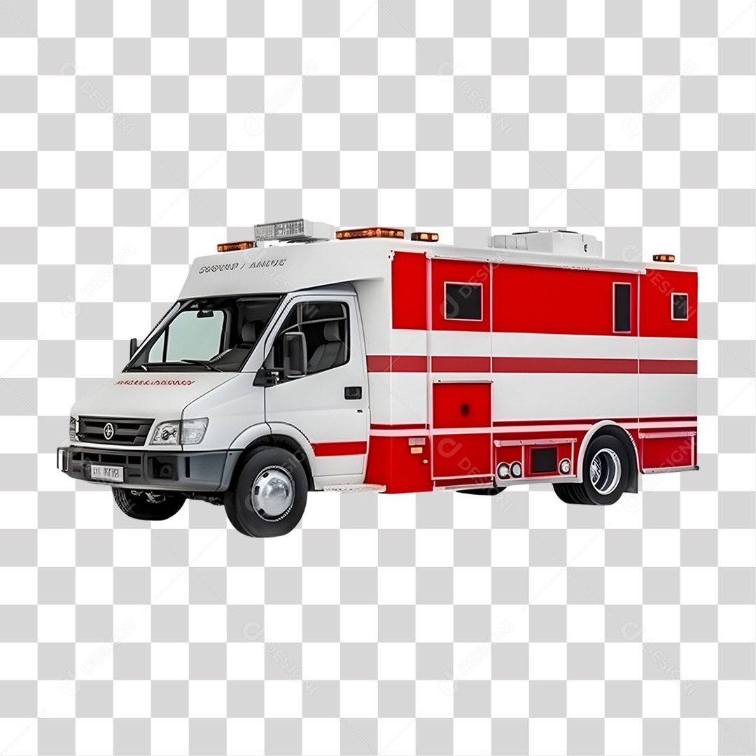 Ambulância Samu PNG Transparente