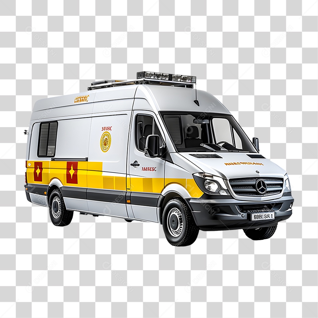 Ambulância Samu PNG Transparente