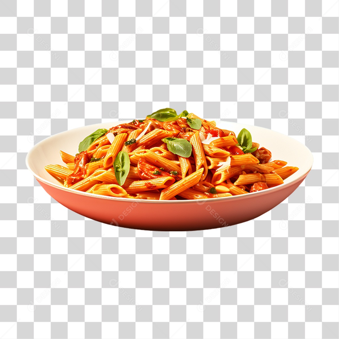 Prato de Macarronada com Carne Moída PNG Transparente