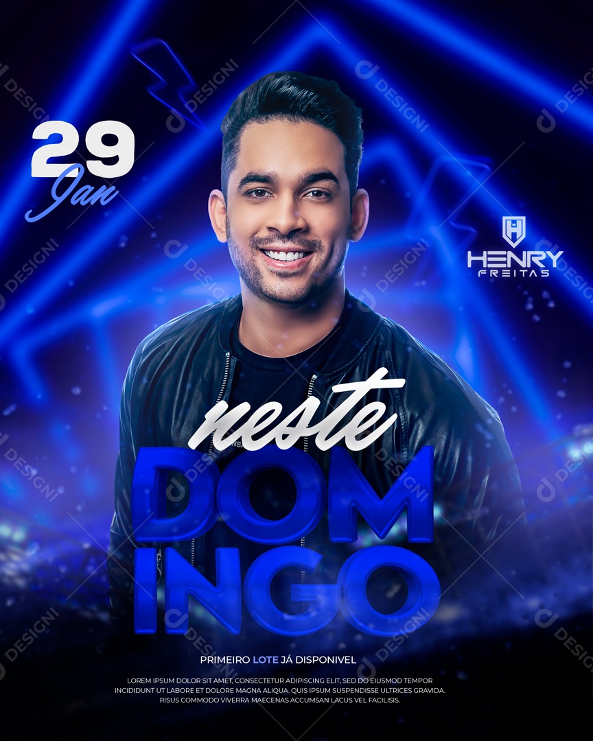 Social Media Neste Domingo Henry Freitas PSD Editável