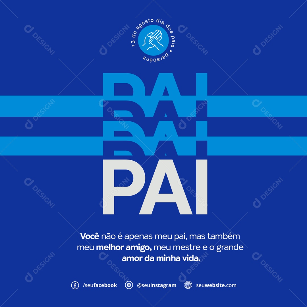 Pai Soocial Media PSD Editável