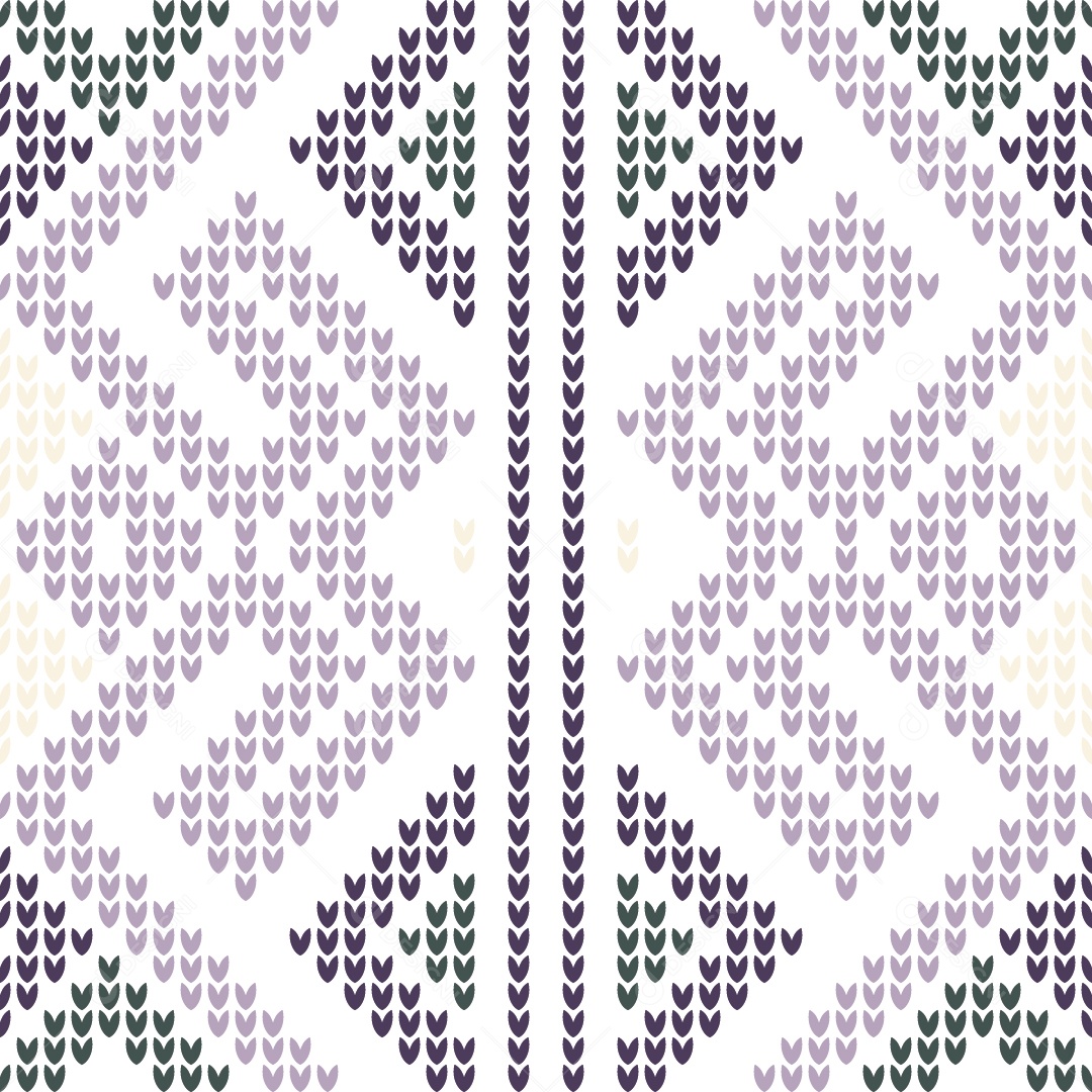 Padrões de Tricô Coloridos Ilustração Vetor EPS