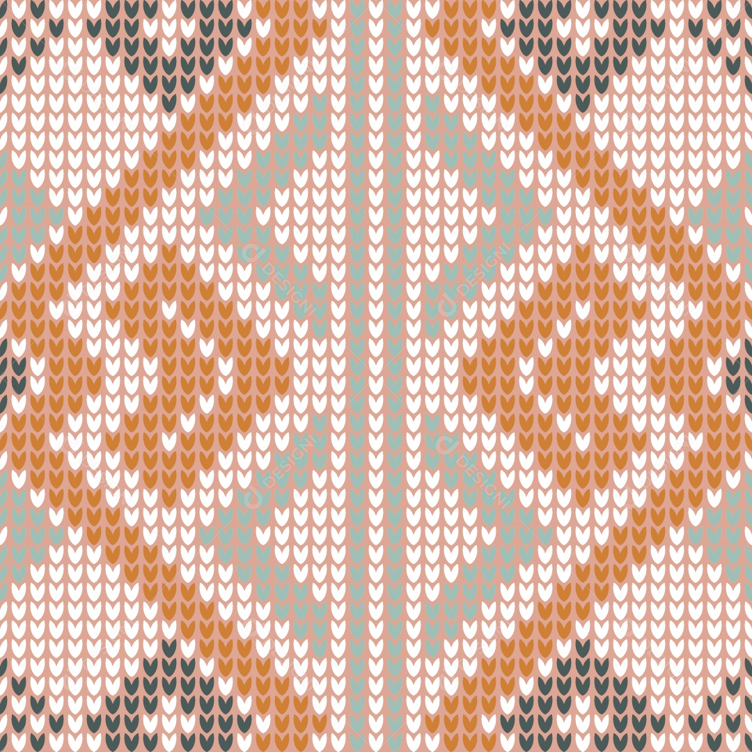 Padrões de Tricô Coloridos Ilustração Vetor EPS