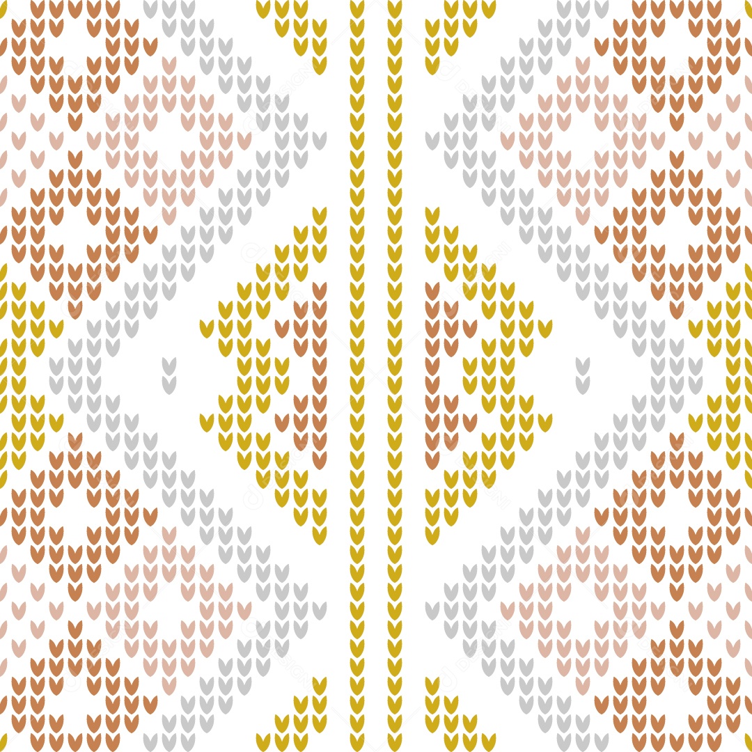 Padrões de Tricô Coloridos Ilustração Vetor EPS